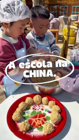A escola na CHINA. #curiosidades #infancia #escola #criança #brasil #china 