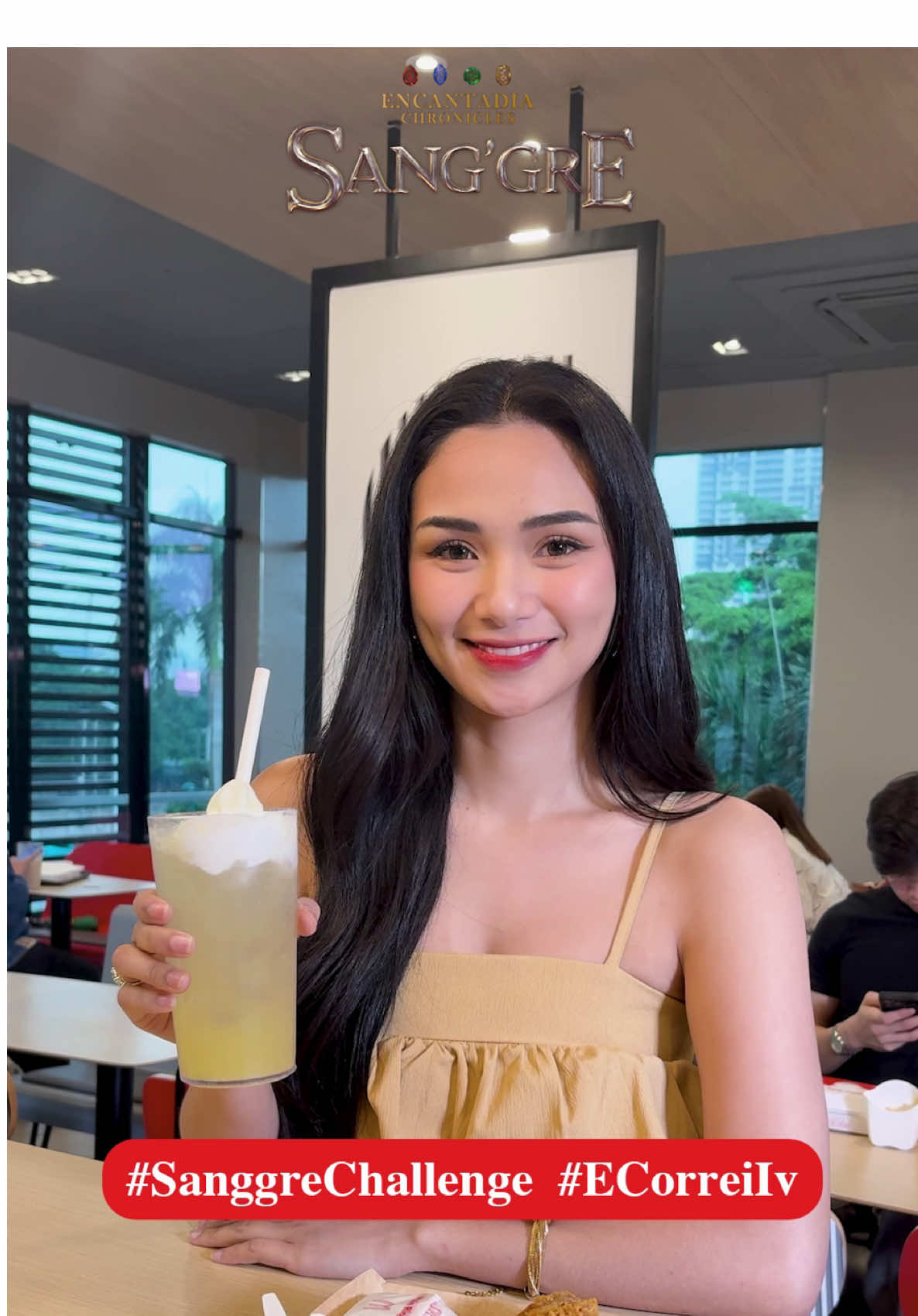 Avisala, mga Kapuso!  ✨ Join the #SanggreChallenge and show off your best Sang’gre Flamarra and Sang’gre Deia outfit transformations! 🔥🌬 And what better way to complete your transformation than with the Sang’gre Meal — available now at McDonald’s stores near you until September 11! ❤️ #SanggreChallenge #ECorreiIv 
