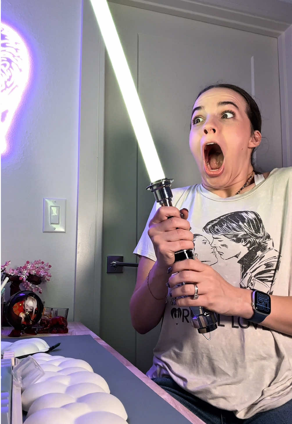Literally so excited for all the future videos that will be made with this beautiful thing. #starwars #unboxing #lightsaber #unboxingtoys #starwarsfan 