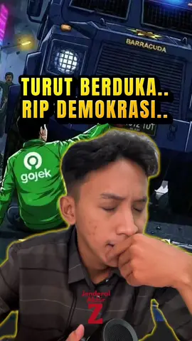Turut Berduka RIP DEMOKRASI INDONESIA 🇮🇩  Awalnya DPR jadi ke Polisi.. pengalihan isu ?  #demokrasi #ojol #jakarta #dpr #brimob 