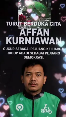 Pahlawan Demokrasi, Pahlawan Keluarga  #prayforaffan #ojoldilindasrantisbrimob  #bubarkandpr #fyppppppppppppppppppppppp #trending 
