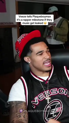 Veeze and Rob49 told Plaqueboymax it’s a rapper milestone if they music get leaked 😳 #plaqueboymax #veeze 