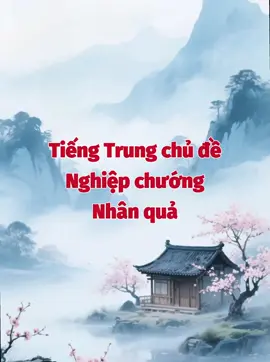 业障 (yè zhàng): Nghiệp chướng; 因果 (yīn guǒ): Nhân quả #phapamhoangu #tiengtrung#tiengtrungphatphap #tiengtrung