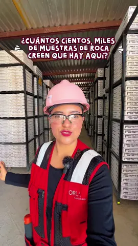 ¿Habías visto cómo se almacenan las muestras de exploración minera? 🤯 ¿cuánto le calculan?  #mineriaformal #womeninmining #minerous #geology 
