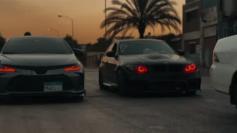 Red eyed. @Dr Basel 🩺♥️  @DA͜͡WSH͜͡A  #bmw #toyota #e90 #corolla #redeyed 