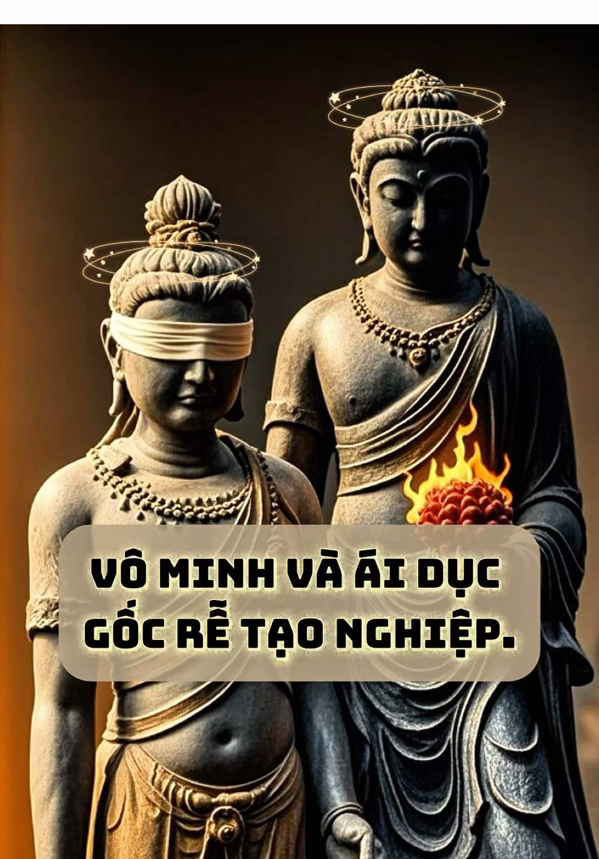 Vô minh và ái dục – gốc rễ tạo nghiệp. #giaiphongan #khí #trending 