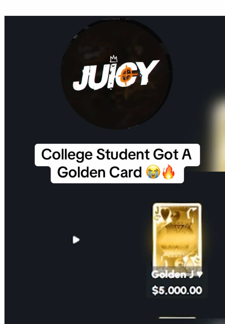 College Student Got A Golden Card 😭🔥 #kickstreaming 
