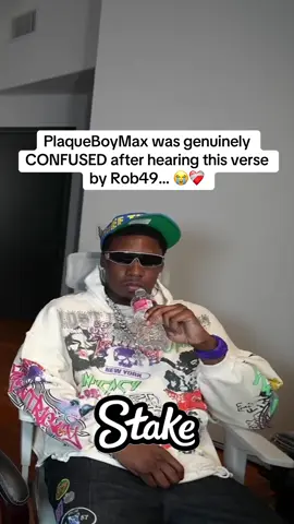 PlaqueBoyMax was genuinely  CONFUSED after hearing this verse  by Rob49… 😭❤️‍🩹#plaqueboymax #twitch 