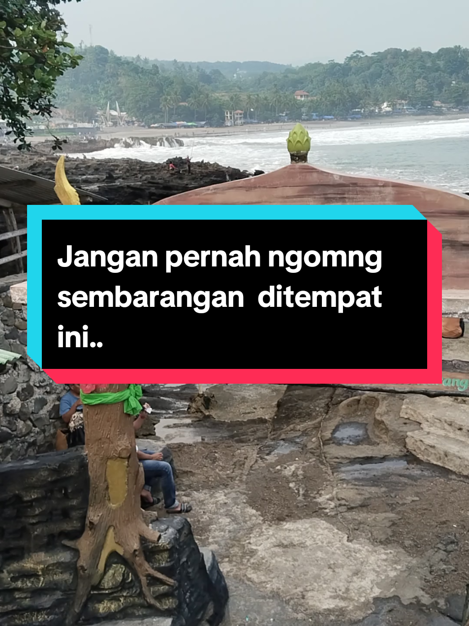 Jangan pernah ngomong sembarangan di tempat ini.. 😬 destinasi wisata sakral dipalabuahan ratu sukabumi..  #destinasiwisata #sumurtujuh #palbuhanratu #karanghawu 