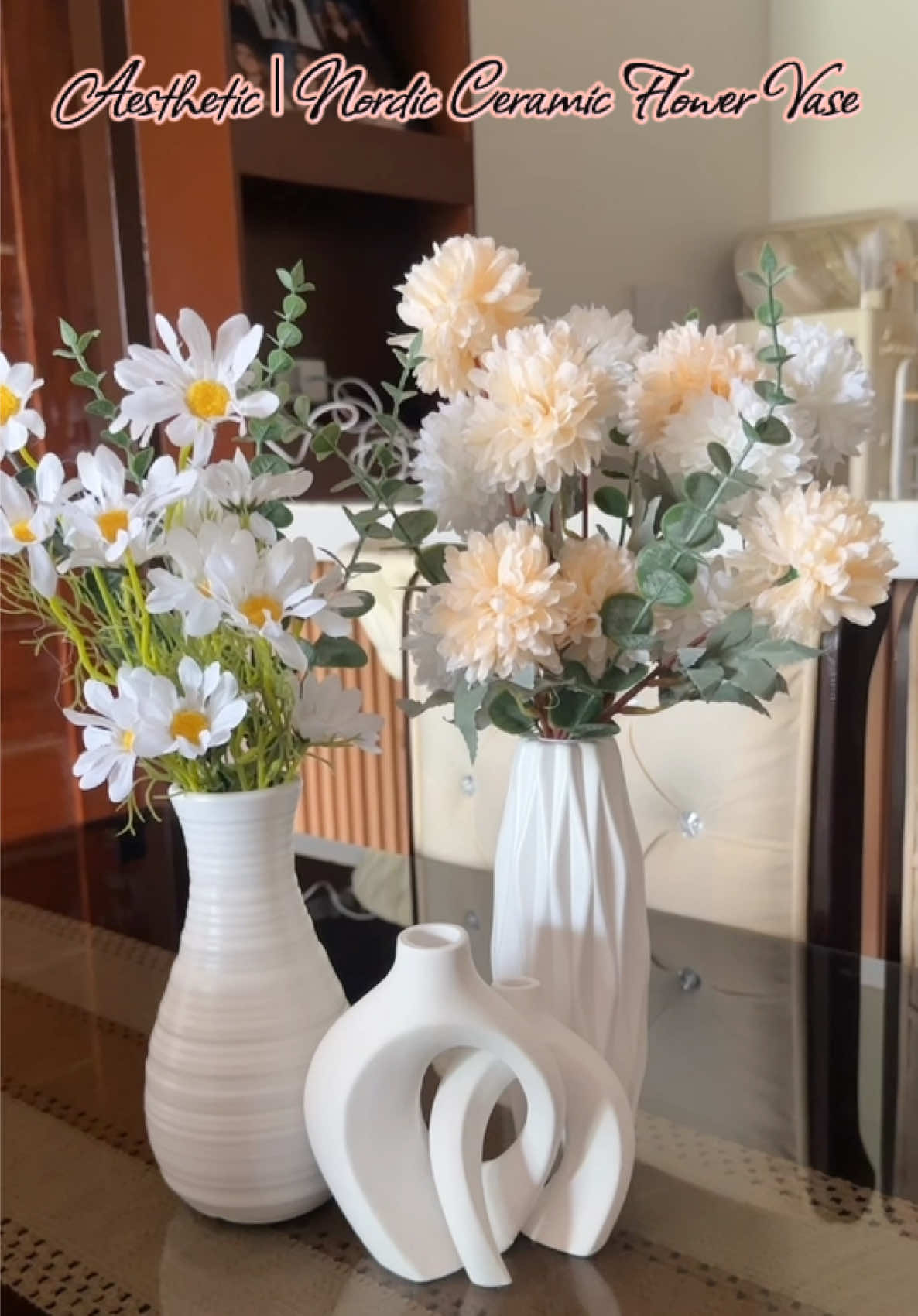 Aesthetic Flower Decor Reco✨🍃🌸#fyp #flower #tiktokaffiliate #homedecor #aesthetic 