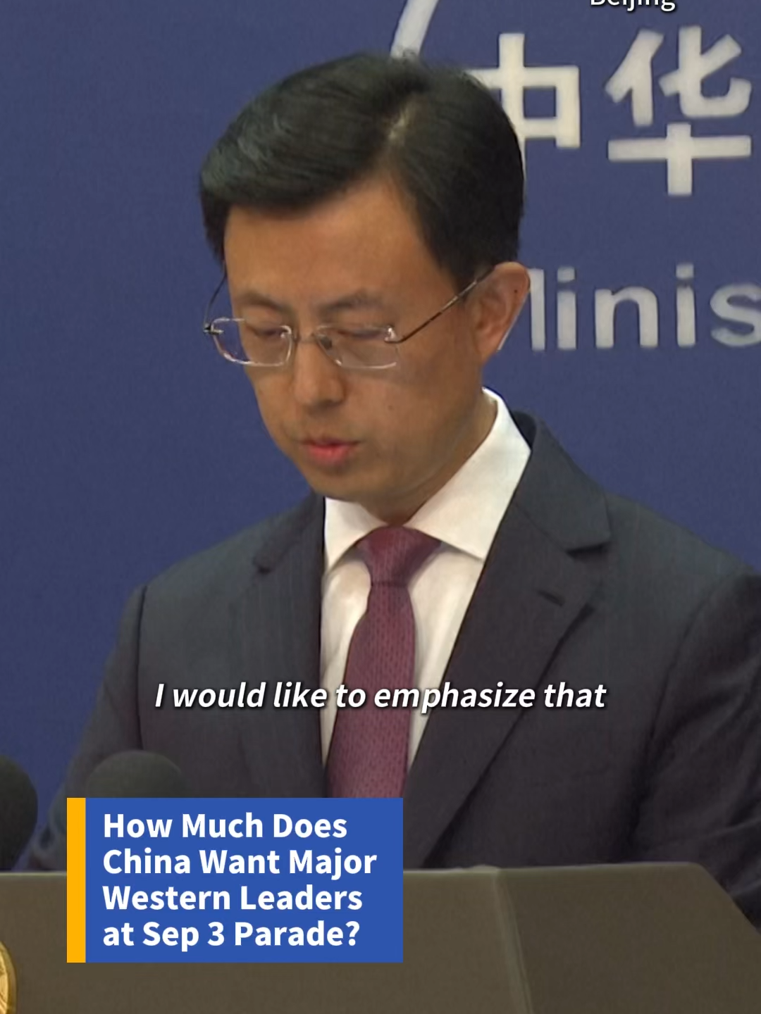 A subtle clash in question and answer 😄 After China announced the list of foreign leaders attending its 3 parade, a Reuters journalist pointed out that leaders from 