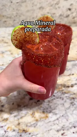 Agua mineral preparada #parati #aguasfrescas #mexicanfood #recetas #recetasfaciles 