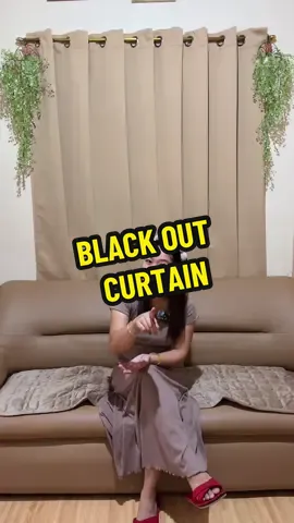 Lakas maka mayan ng ganitong kurtina at nag mumukhang malaki yung space. #blackoutcurtain #windowcurtain 