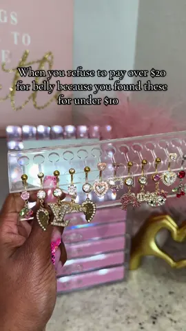 Why pay more when you can pay less for great quality! 😌💕 ✅Quality Stainless steel  ✅Affordable ✅CUTE 🎀 #prettygirlsecretsllc #piercingtip #bellypiercing 