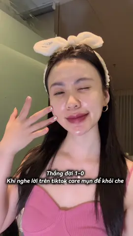 Có thể là CARE mụn chớ đừng CHE mụn  #NIVEADermaAcneCare #MunKhongCanCheChiCanCare 