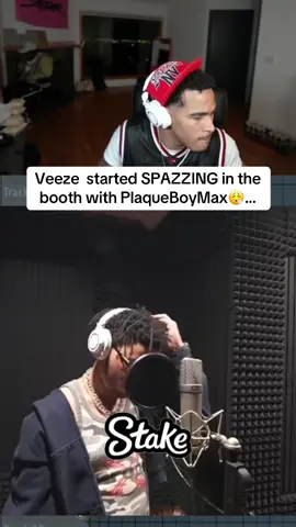Veeze  started SPAZZING in the booth with PlaqueBoyMax😮‍💨… #plaqueboymax #veeze #5star 