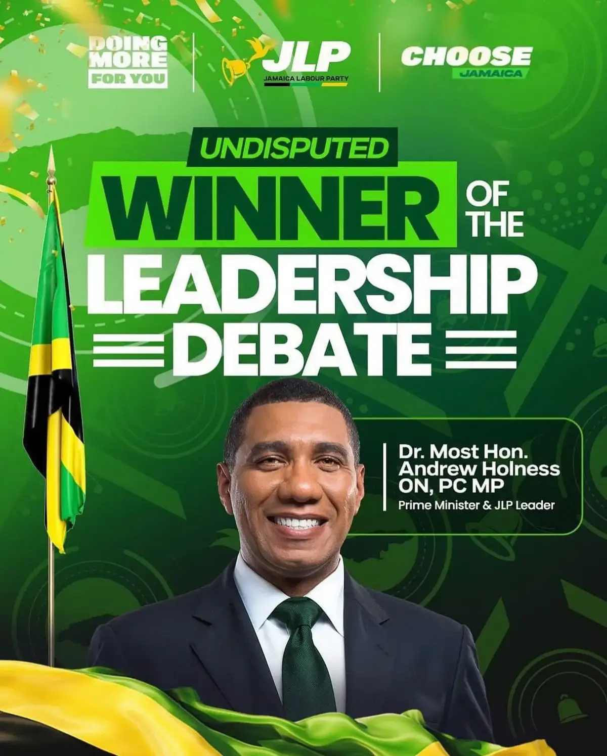 Congratulations Dr Andrew M Holness on winning the National Leadership Debate. #Andrewholness #jamaicatiktok #PNP #JLP #jamaica 
