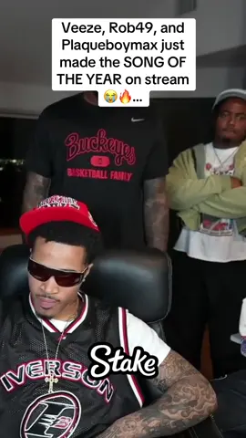 Veeze, Rob49, and Plaqueboymax just made the SONG OF THE YEAR on stream 😭🔥… #veeze #rob49 #plaqueboymax 