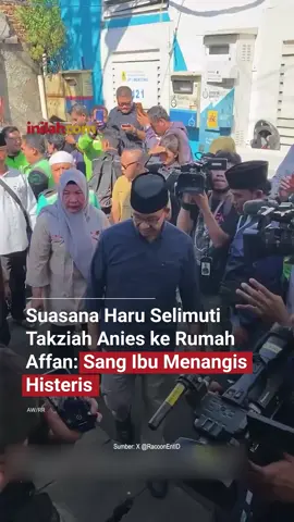 Mantan Gubernur DKI Jakarta periode, Anies Baswedan, mengunjungi rumah duka Affan Kurniawan (21), pengemudi ojek online yang meninggal setelah terlind*s kendaraan taktis Baracuda milik Polri pada Jumat (29/8). Affan kehilangan nyawanya saat mengikuti aksi unjuk rasa di kawasan Pejompongan, Jakarta Barat, pada Kamis (28/8) lalu. Begitu Anies tiba di lokasi, sang ibu, Erlina, tak kuasa menahan emosinya dan langsung menangis histeris. “Pak anak saya udah nggak ada, Pak,” tangis Erlina. - Selengkapnya kunjungi website dengan klik link di bio atau download aplikasi di AppStore dan Google Play Store. #InilahNews #AffanKurniawan #AniesBaswedan #Inilahcom #titiktengah #titikcerah 