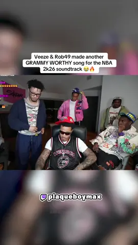 Veeze & Rob49 made another GRAMMY WORTHY song for the NBA 2k26 soundtrack 😭🔥 #plaqueboymax #veeze #fyp #viral #trending 