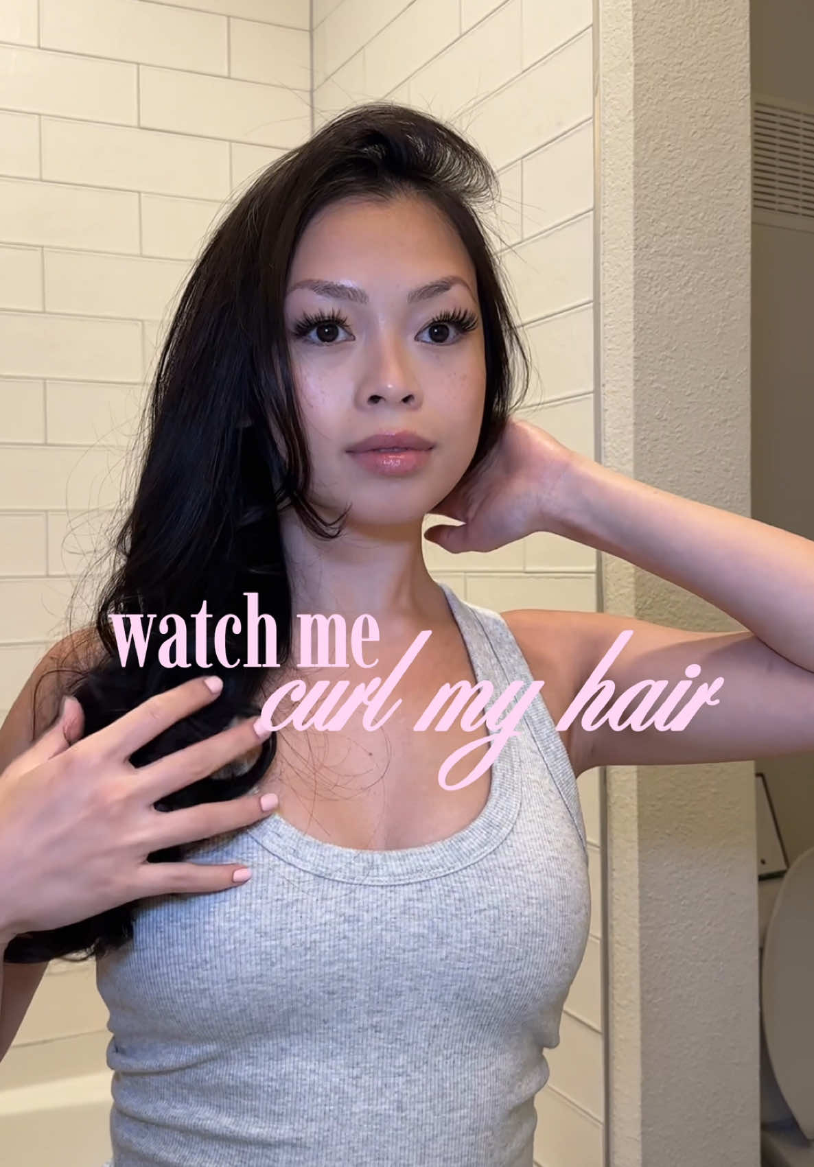 wait have I just unlocked a new hair curling method for me 🙈🤭 #bouncycurls #voluminouscurls #5in1airstyler #curlinghairtutorial #asianhair 
