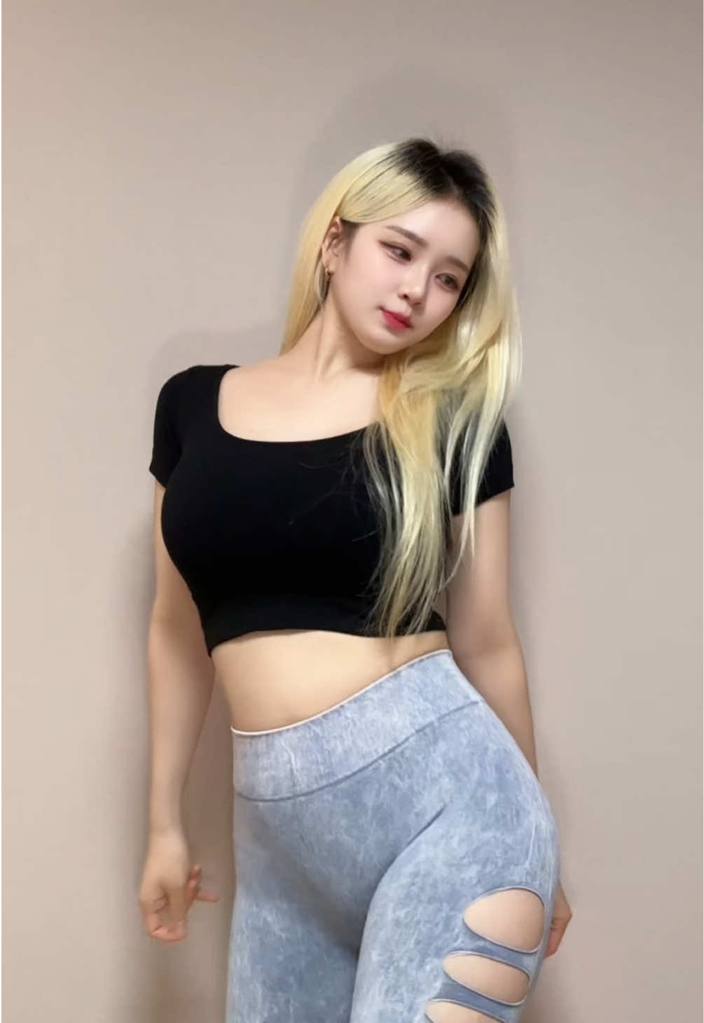 골반털깅😋 #korean #dance #fyp 