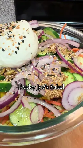 Everything bought at TRADER JOES #salad #fyp #Recipe #EasyRecipes #foryoupage 