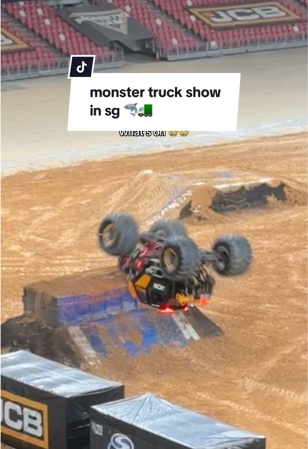 One-day only event last weekend; tickets from $37 🦈 Monster Jam SG 👀 Follow us for the best things to do in Singapore #monsterjam #monsterjamsg #exploresingapore #thingstodoinsingapore