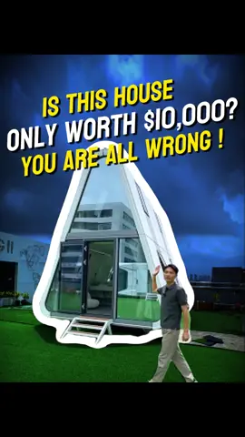 Is this house only worth $10,000? You are all wrong! #spacecapsulehouse #capsulehome #prefabhouse #passivehouse #capsulehouse 