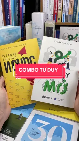 Combo 2 cuốn Tư Duy Ngược và Tư Duy Mở – Combo rèn trí não, rèn luyện tư duy đỉnh cao đang làm mưa làm gió ở thời điểm hiện tại. Nếu bạn muốn tư duy nhanh hơn, nhạy bén hơn, và luôn có giải pháp sáng tạo thì đây là bộ 2 cuốn sách không thể bỏ qua. Đây không chỉ là sách, mà là “bài tập thể hình cho trí não”, giúp bạn linh hoạt, sắc bén và luôn dẫn đầu trong công việc lẫn cuộc sống.#tiemsachbinhyen #BookTok #sach #sachhay #tuduynguoc 