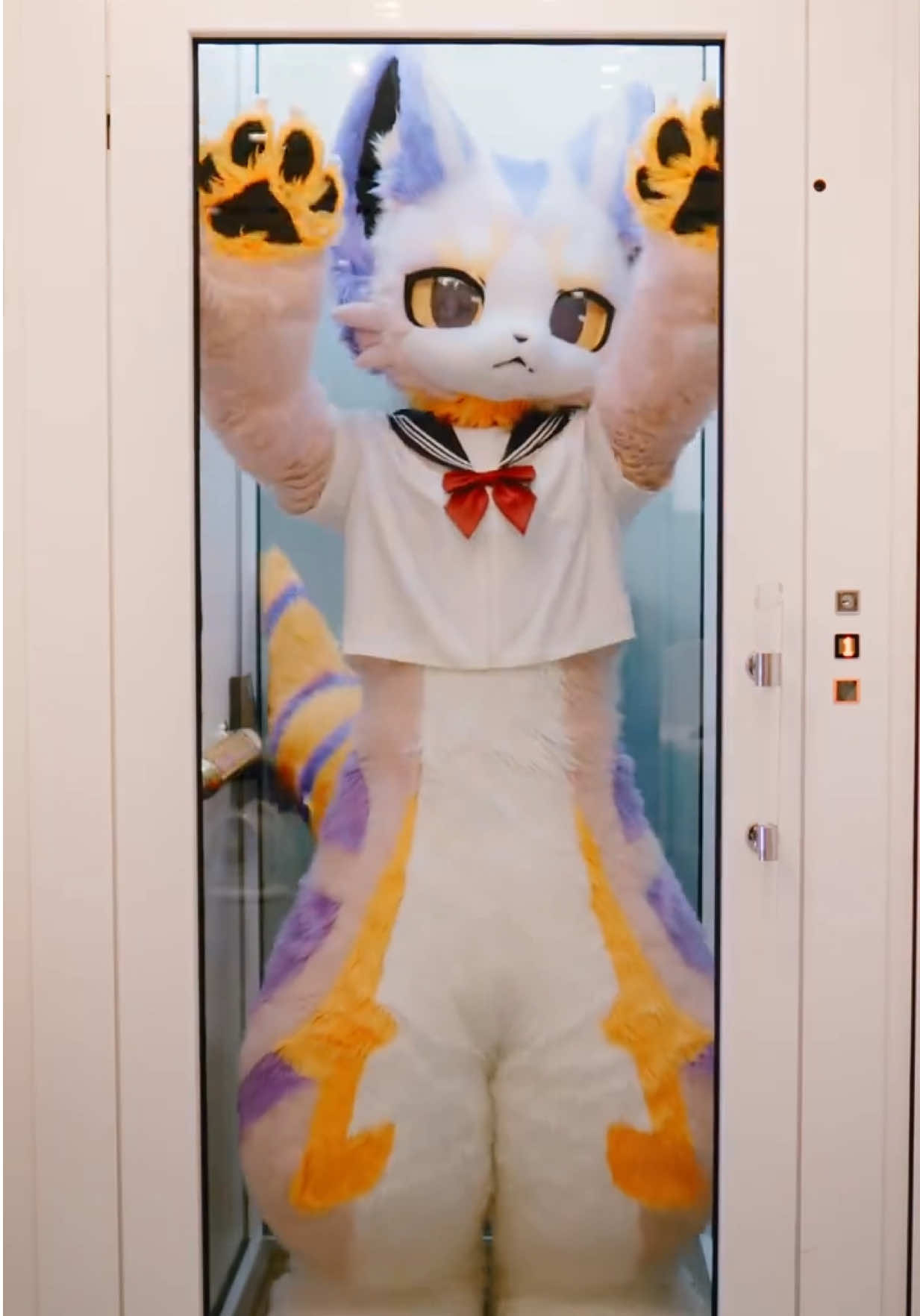 Please choose your companion role! ( Bilibili: 猫三岁、) #furry #cute #fyp #fur #fursuit 
