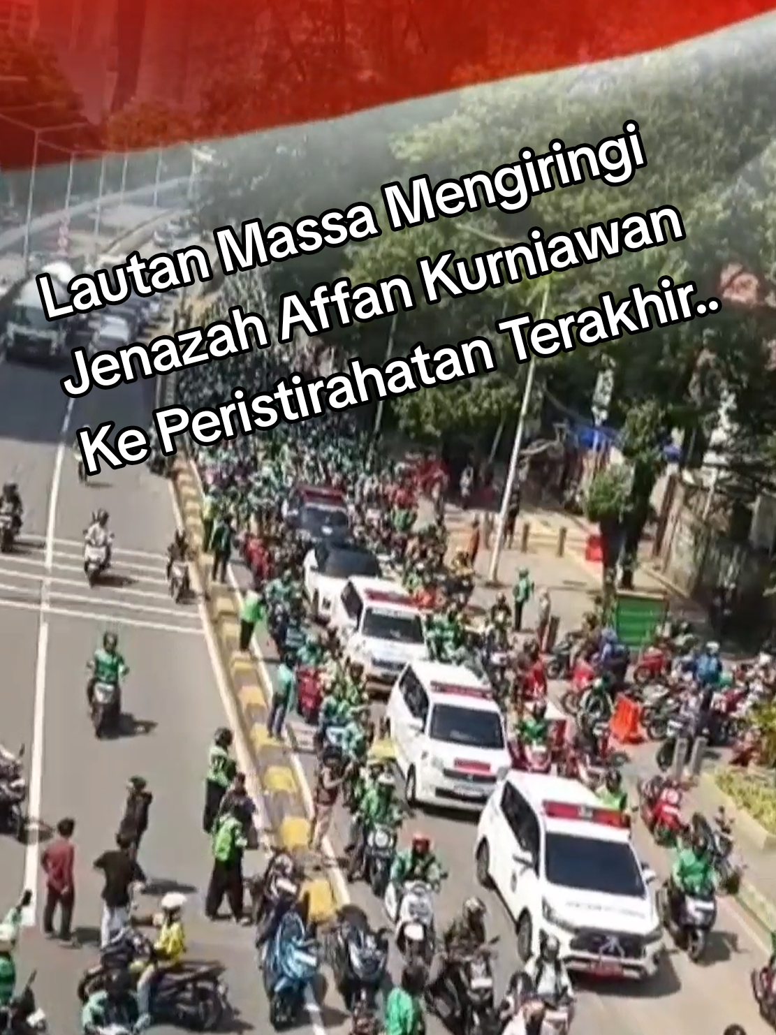 Alfaatihah.. Selamat jalan kawan, panjang umur perjuangan!! #affan #ojol #brimob #prabowo #demo #dpr 