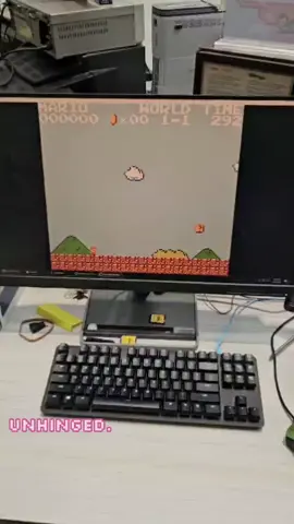 One of the fun parts of owner a game store is testing controllers in the most unhinged way possible. Check out Sam killing it at Mario using a snowboard controller for PS2!  #RetroGaming #mario #RetroGames #unhinged #videogames 