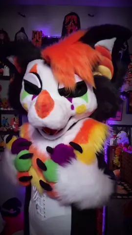 Final Girl🎃🪻🦇 #fursona #halloweenfurry #clown #furryart #labubu 