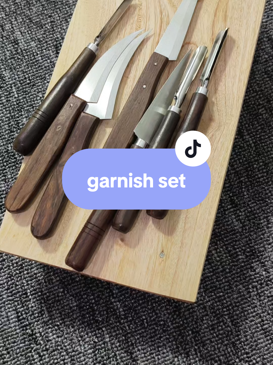 pisau ukir buah sayur garnish set #pisaugarnish #pisauukirbuah 