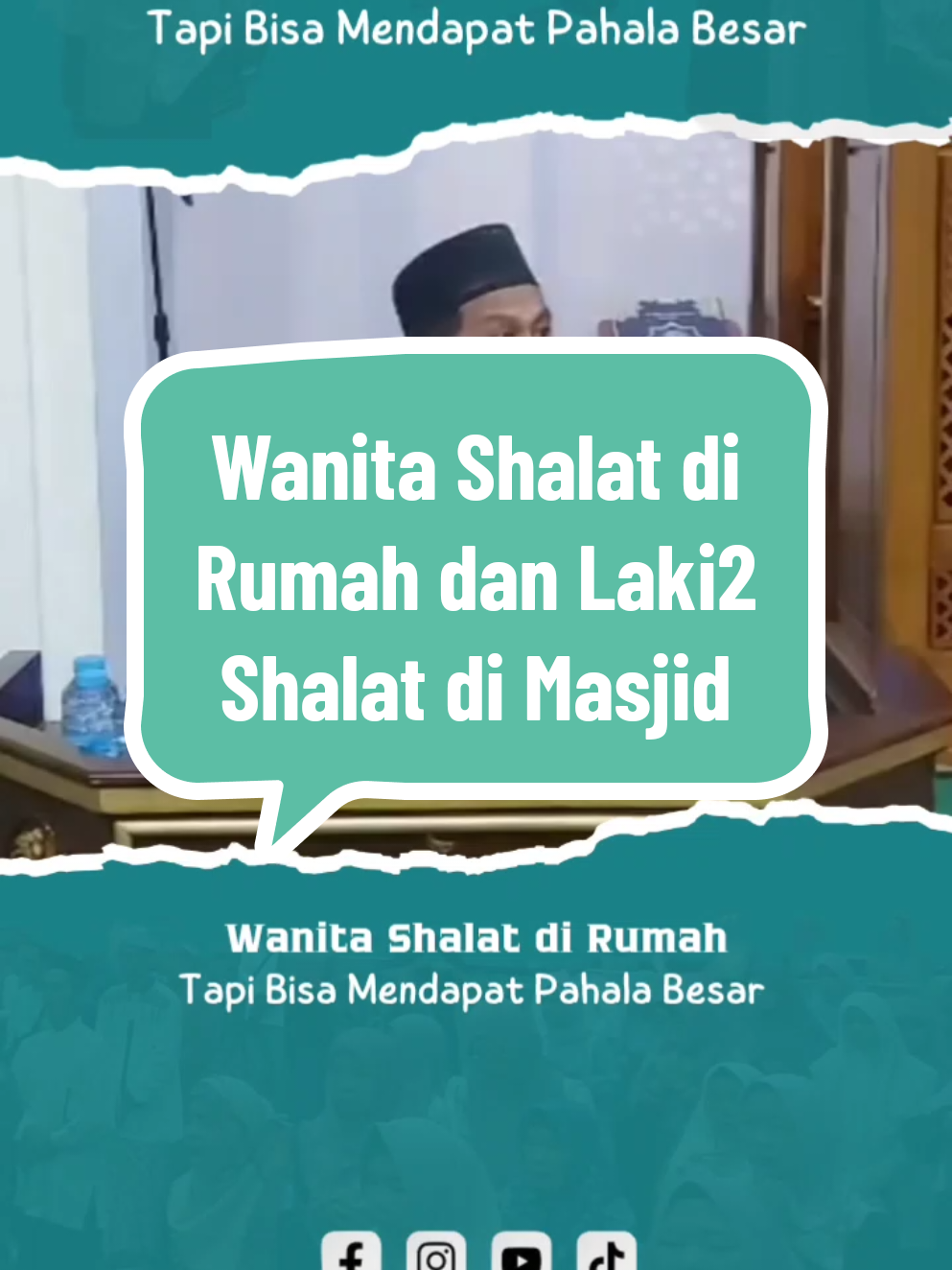 Wanita sholat di rumah tapi bisa mendapatkan pahala yang lebih besar dari suami yang sholat di masjid #fiqih #shalat #fiqihshalat #pahala #jamaah 