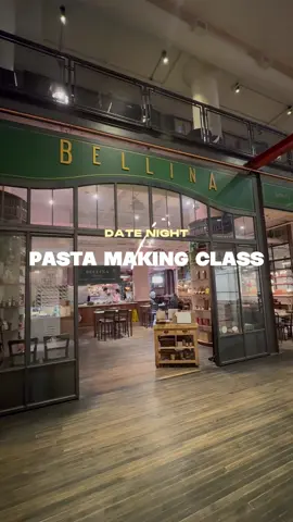 Date Night but something different,  Come with me to a pasta making class @bellinaalimentari in Ponce City Market. After the class we had a chance to enjoy some of their pasta dishes. #datenight #thingstodoinatl #dateideas