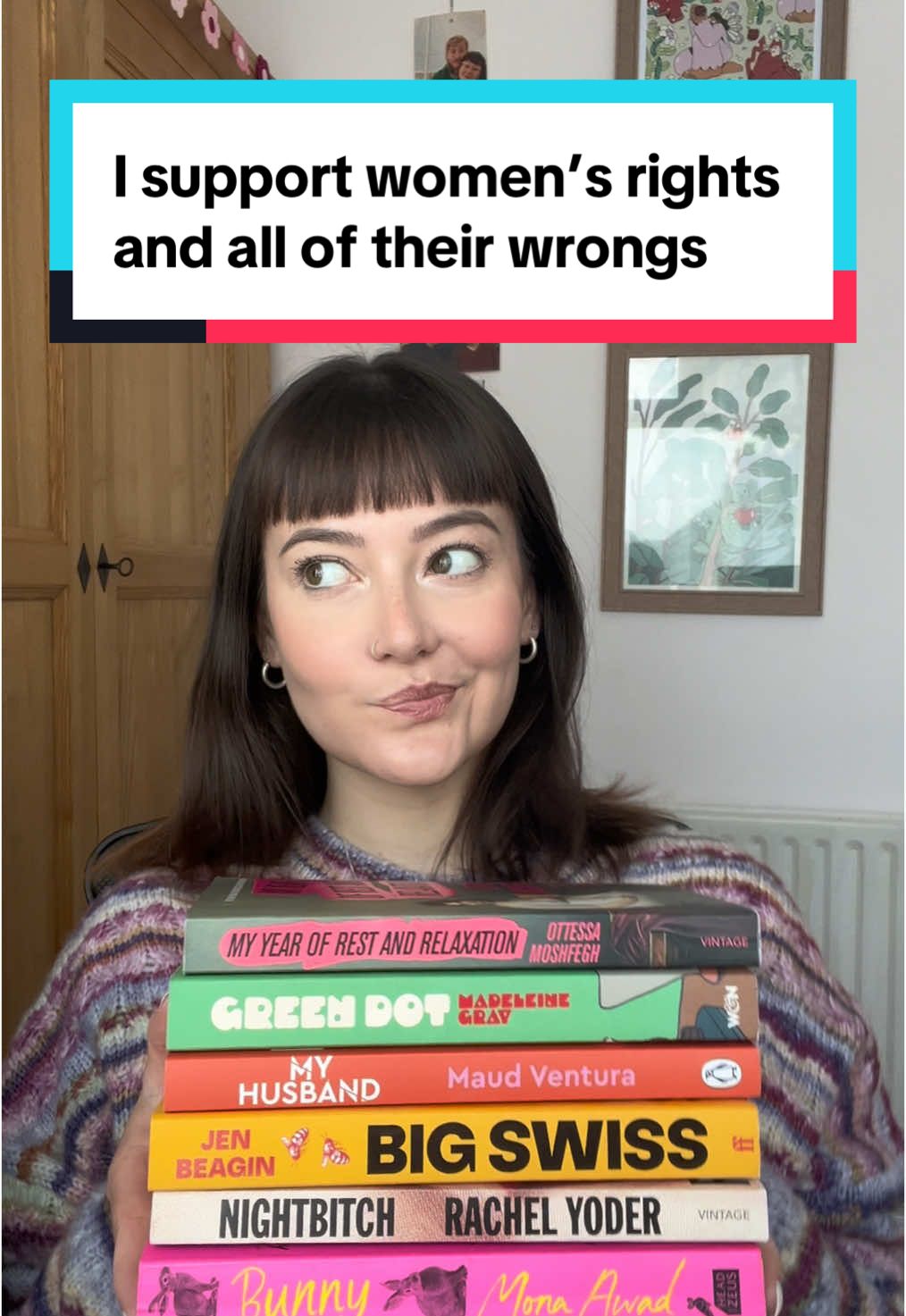 i support women’s rights but more importantly, i support women’s wrongs 🫶🏻 you will either love or hate these female main characters !! #bookrecs #literaryfiction  #myyearofrestandrelaxation #monaawad #bunny #greendot #bigswiss #nightbitch #weirdgirlbooks #weirdgirlbookrecs #weirdbooksforweirdgirls #weirdbooks 
