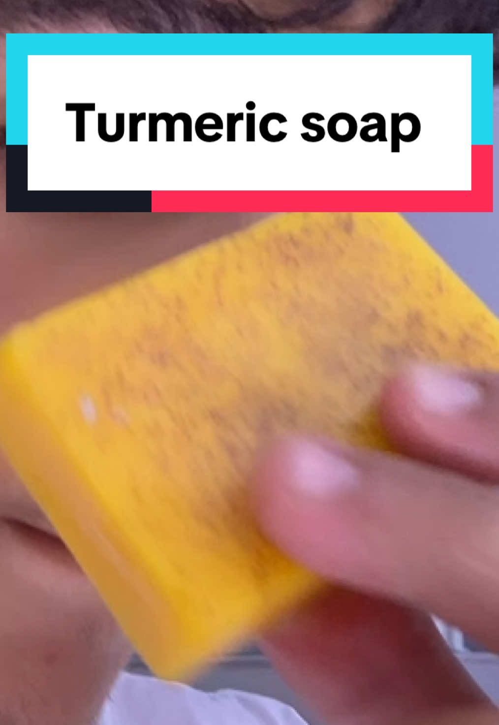 This turmeric soap helped me clear up my skin #fyp #turmericsoap #skincare #wow #awesome 