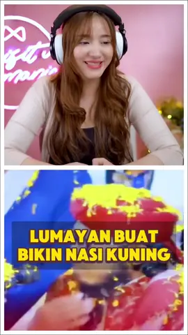Lumayan buat bikin nasi kuning... tonton fullnya di YT channel MEISITA REACTION #meisitalomania #sekte #nasikuning #videolucu 