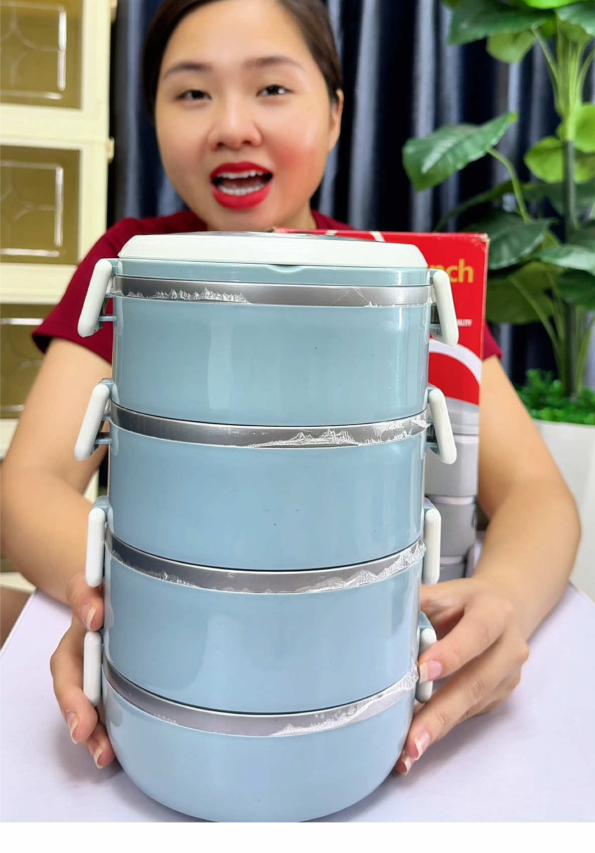 Cặp Lồng Cơm 4 Tầng, Hộp Đựng cơm văn phòng. #hopcomvanphong #hopcomgiunhiet #xuhuong #bongbuongbinh 
