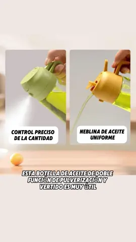 Con esta aceitera dos en uno ya no tendrás que preocuparte por verter y controlar el aceite, y lo más importante es que es económica #oildispenser#olivoil#tiktokmademebuyit#oildispensarbottle#fyppp  