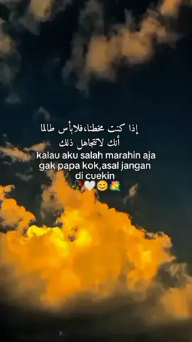 إذا كنت مخطنا،فلابأس طالما أنك لاتتجاهل ذلك#fyp #qountesarabic #syaircinta #sanset #awan 