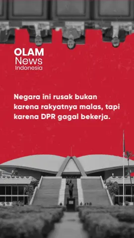 Rakyat makin terhimpit, DPR malah tidur di kursi empuk. Negara butuh solusi, bukan drama politik! #DPRGagal #SuaraRakyat #NegaraRusak #BangkitIndonesia