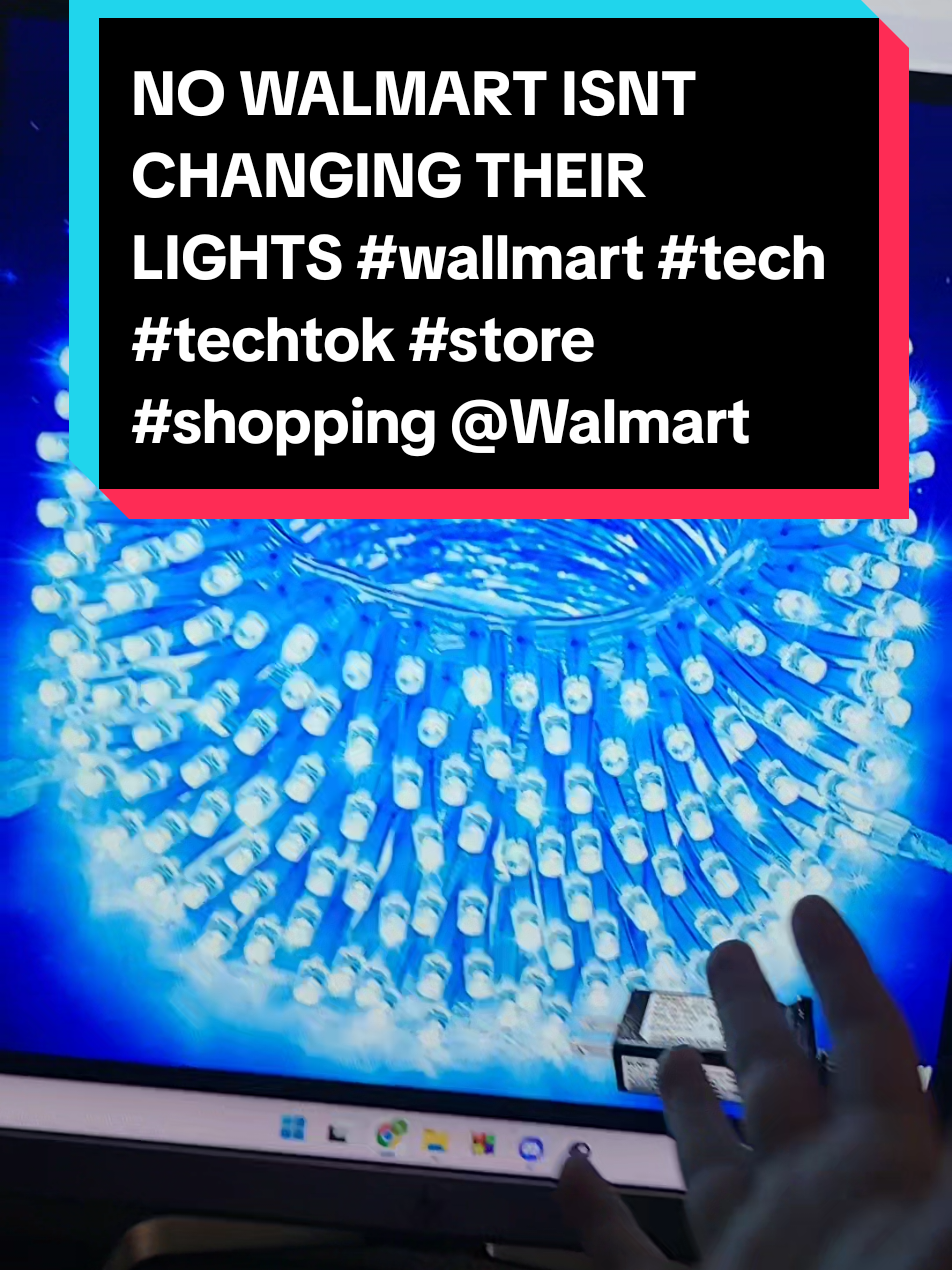 NO WALMART ISNT CHANGING THEIR LIGHTS #wallmart #tech #techtok #store #shopping @Walmart 