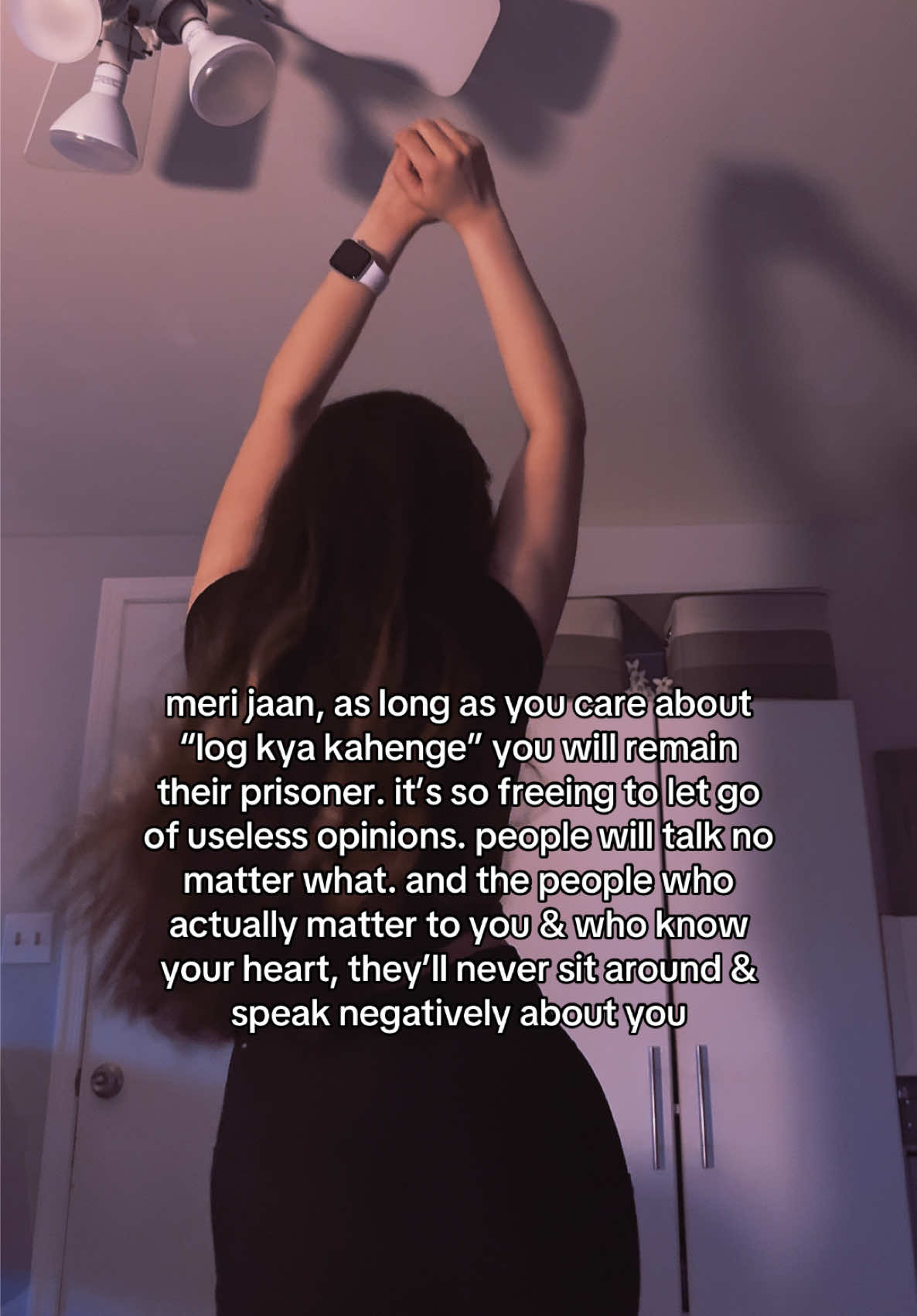 in south asian culture, there’s such an obsession with “log kya kahenge” and it limits specifically women the most in choosing what makes them happiest. women deserve to be happy & make decisions that are best for them without worrying about what random community members or relatives will think or say about them. whether it’s divorce, whether it’s pursuing a certain field of education, whether it’s simply being “too talkative”, etc. people will find any reason to talk badly about women or bring down women. just let those people gossip. & do what makes you happiest. uplift other women. empower other women. don’t be amongst those who talk negatively about other women 🤎  . #desi #desitiktok #desifamily #pakistanidrama #browntiktok     