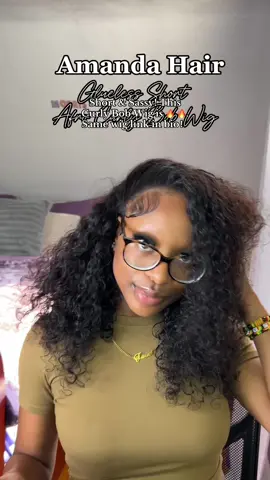 Click the link in my bio 🔗 #wiginstall #blackgirlhairtok #curlywig #naturalwigs #humanhair @Amanda Hair Store @amandahair_official 