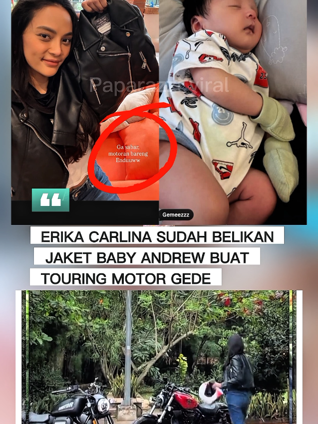 Jaket buat motoran baby Andrew sudah beli  #erikacarlina #babyandrew #djpanda #djbravy #fyp 