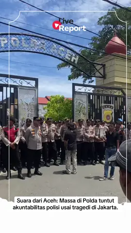 Suara dari Aceh: Massa di Polda Aceh tuntut akuntabilitas Polisi usai tragedi represifitas Aparat Kepolisian di Jakarta. #1312 #acab