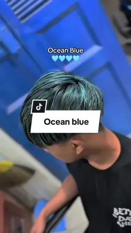 Recolor aman tanpa takut yang hitam berubah warna cuma pake ini  #hairlight #semirrambut #konengbarbers #rembang24jam #oceanbluehair 